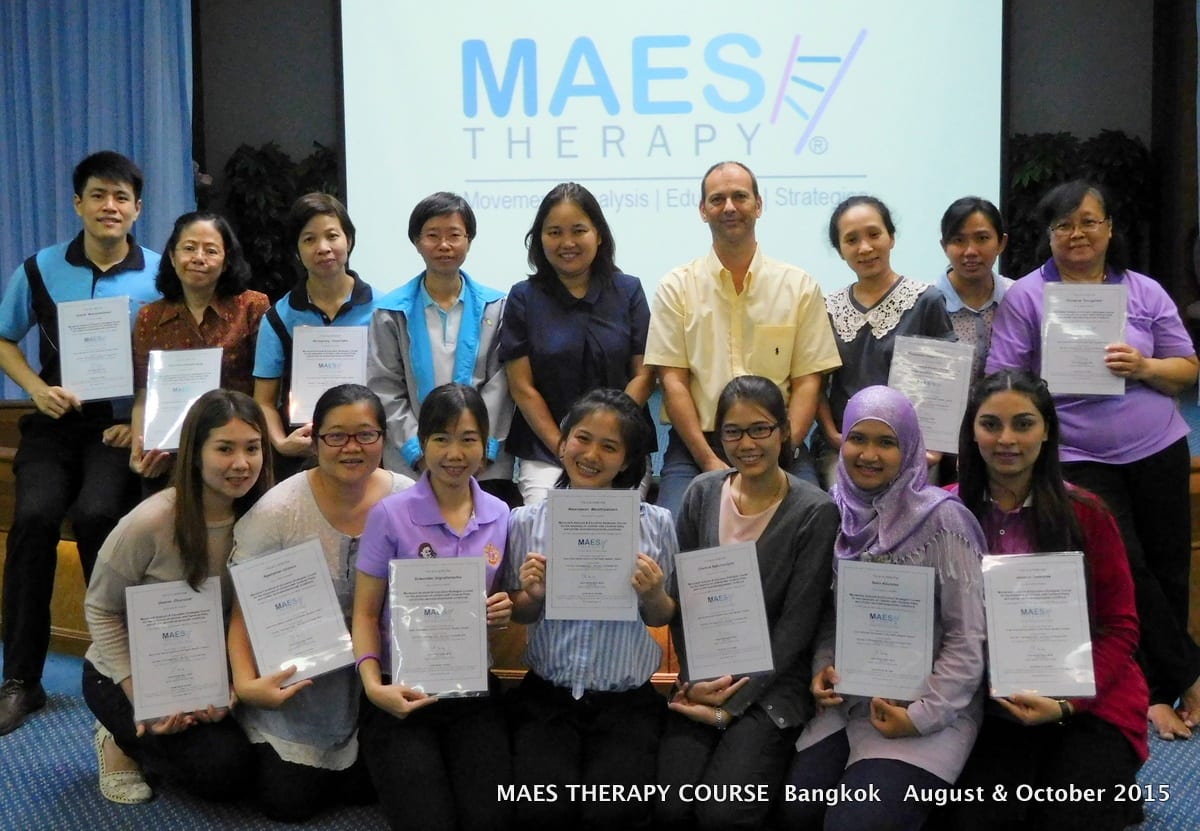M.A.E.S. Therapy Course for paediatric Therapists treating children with Cerebral Palsy in Bangkok, Thailand
